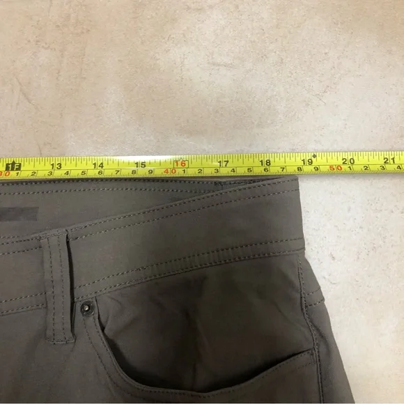 PrAna Pants Men’s Size 36x32 RN#124977 Gray Straight Leg Outdoor Hiking - Picture 6 of 12